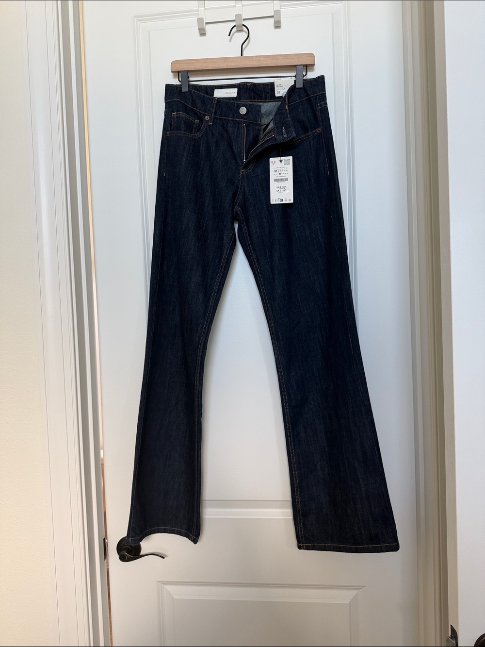 Zara Dark Blue Boot-Cut Jeans